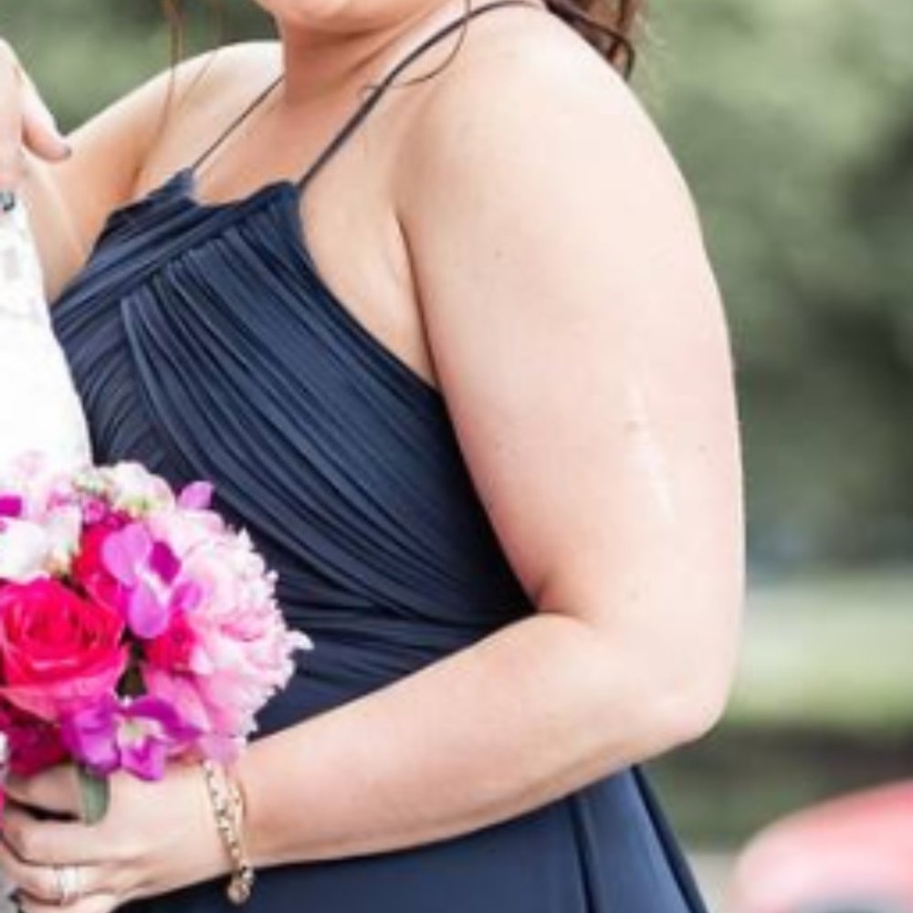 NAVY Bridesmaid Dress - Size 10 (fits 5'-5'3")